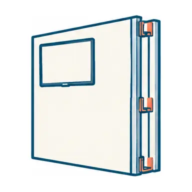 Schematic: Steel studs (some condo buildings)