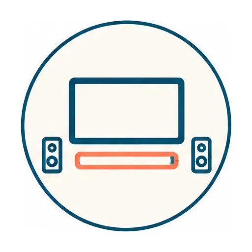 Schematic icon: Soundbar & Surround Setup