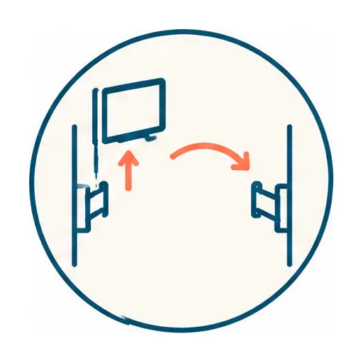Schematic icon: TV Dismount, Move & Patching