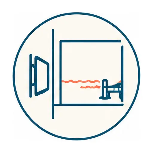 Schematic icon: Waterfront Home TV Mounting